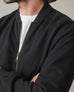 Men's Fleece Bomber Jacket - Black